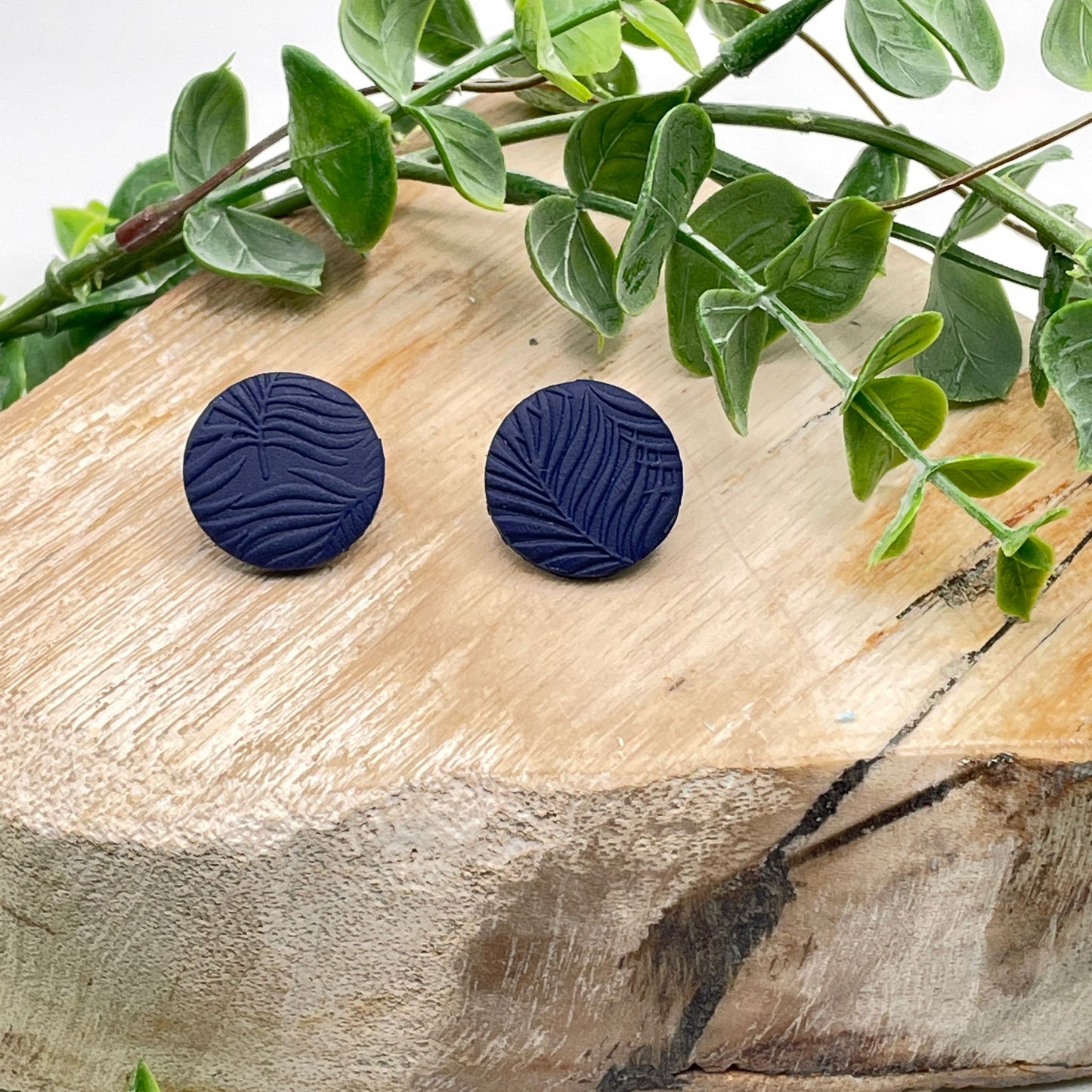 Circle Polymer Clay Earrings